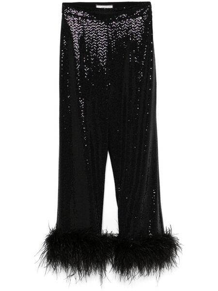  Nissa Sequinned Trousers - Black 