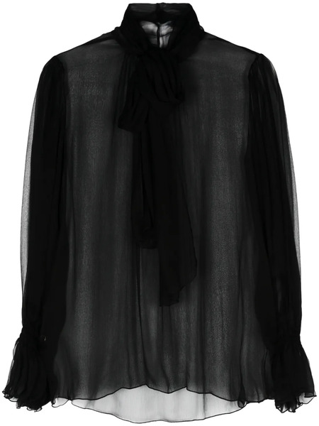  Nissa Silk Blouse - Black 