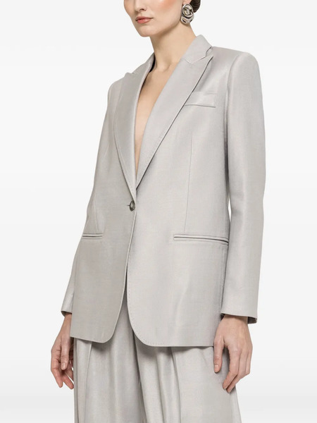 Nissa Single-breasted Blazer - Grey 