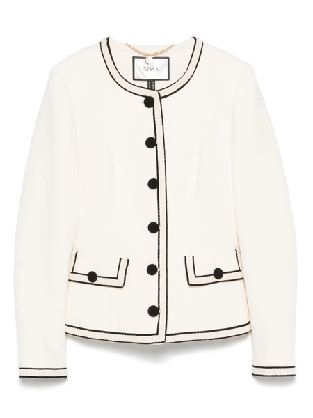  Nissa Single-breasted Suit Jacket - Neutrals 