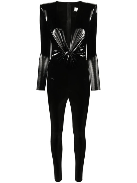  Nissa V-neck High-shine Jumpsuit - Black 