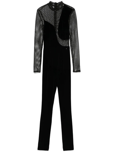  Nissa Velvet Jumpsuit - Black 