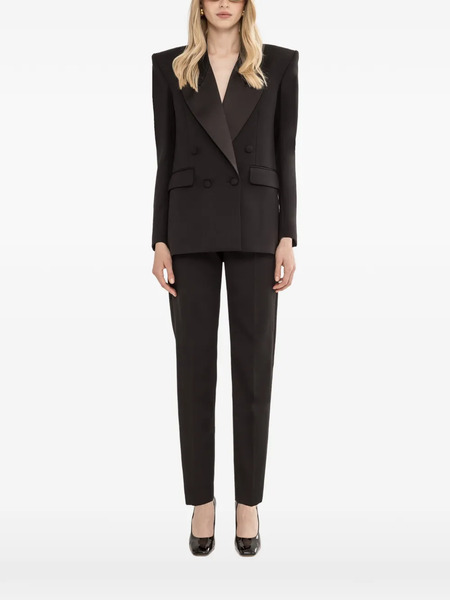  Nissa Wool Tuxedo Blazer - Black 