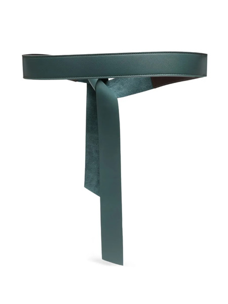  Niu Knotted Leather Belt - Green 