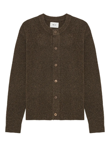  Nn07 Button-front Wool Cardigan - Green 