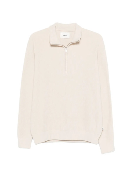  Nn07 Danny 6429 Half-zip Sweater - Neutrals 