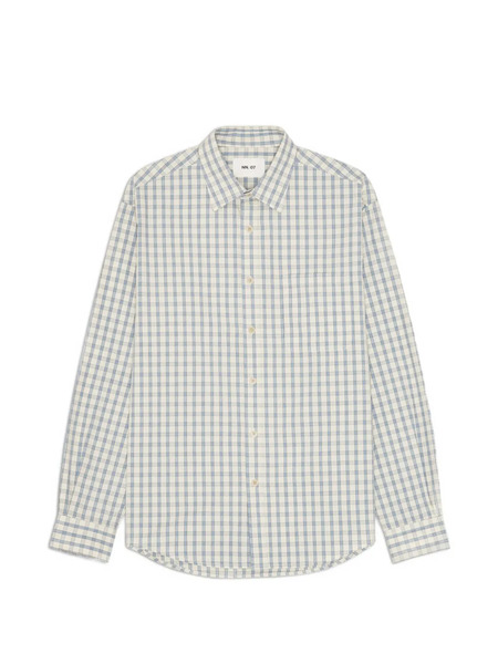  Nn07 Deon Checked Shirt - Neutrals 