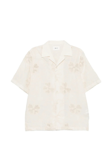  Nn07 Floral Shirt - Neutrals 