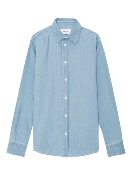  Nn07 Lightweight Denim Shirt - Blue 