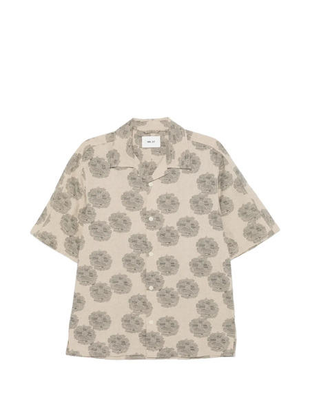  Nn07 Ole Floral Shirt - Neutrals 