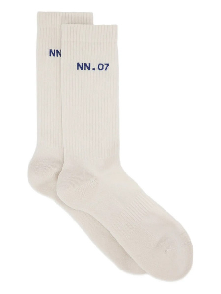  Nn07 Ribbed Crew Socks - Neutrals 