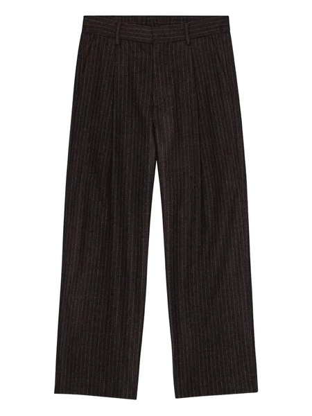  Nn07 Striped Trousers - Brown 