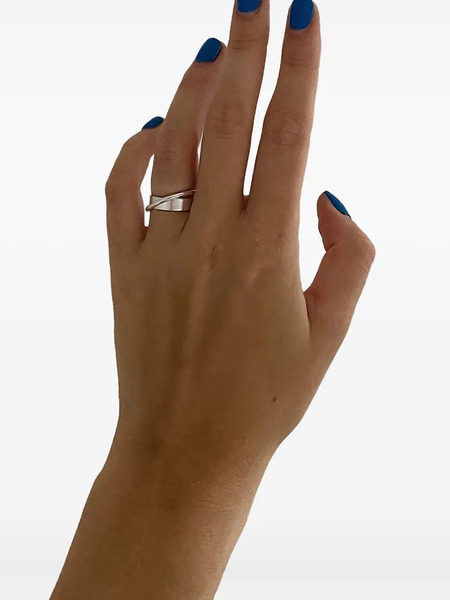  No More Crossover Band Ring - Silver 