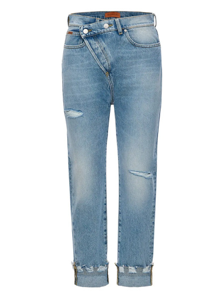  No44 Crossover Distressed Jeans - Blue 