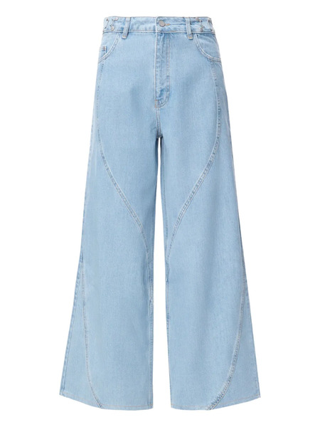  No44 Curved-seam Jeans - Blue 