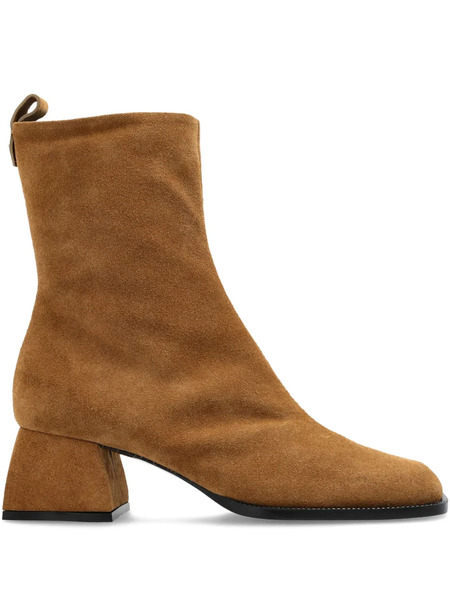  Nodaleto Block-heel Suede Boots - Brown 