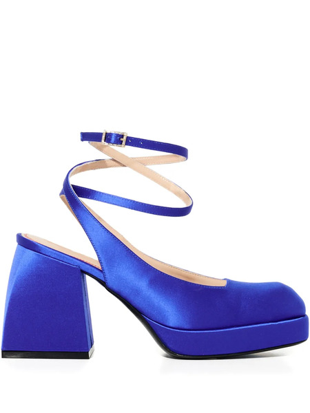  Nodaleto 85mm Bulla Jones Platform Slingback Pumps - Blue 