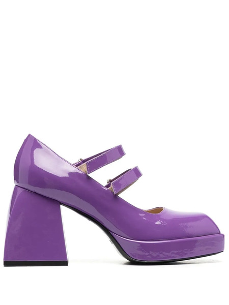  Nodaleto 85mm Square-toe Pumps - Purple 