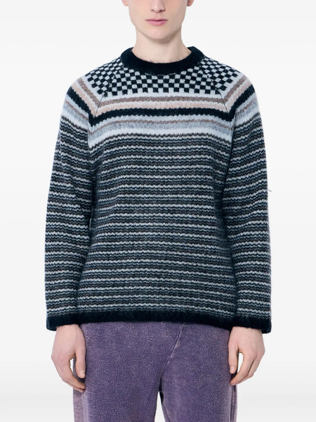  Nòmarythm Textile Crew-neck Sweater - Grey 