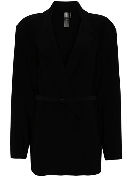  Norma Kamali Belted Double-breasted Blazer - Black 