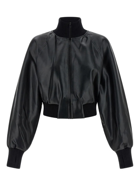  Norma Kamali High-neck Bomber Jacket - Black 