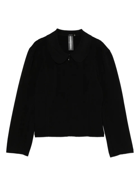  Norma Kamali Peter Pan-collar Long-sleeve Jacket - Black 