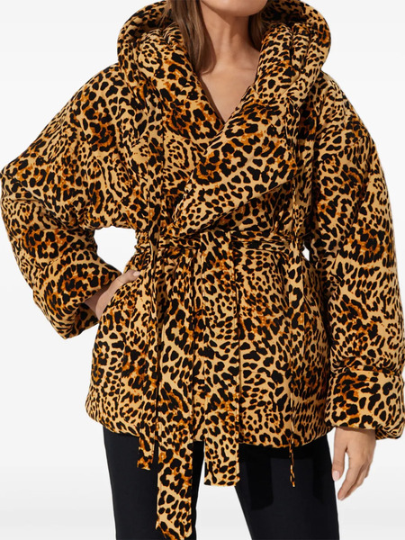  Norma Kamali Tie-fastening Padded Jacket - Brown 