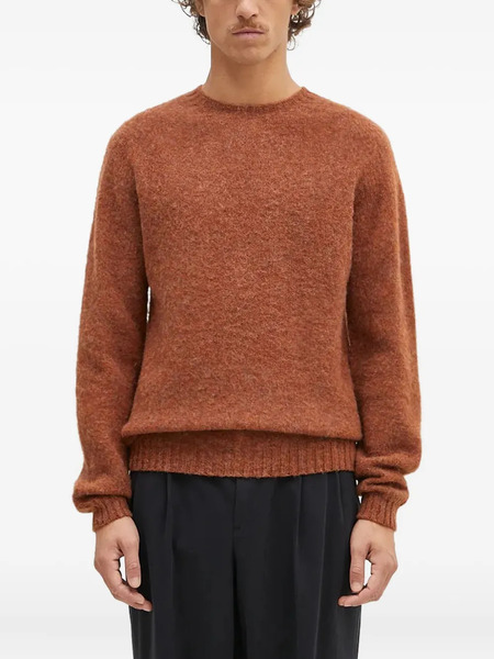  Norse Projects Birnir Brushed Crew-neck Sweater - Orange 