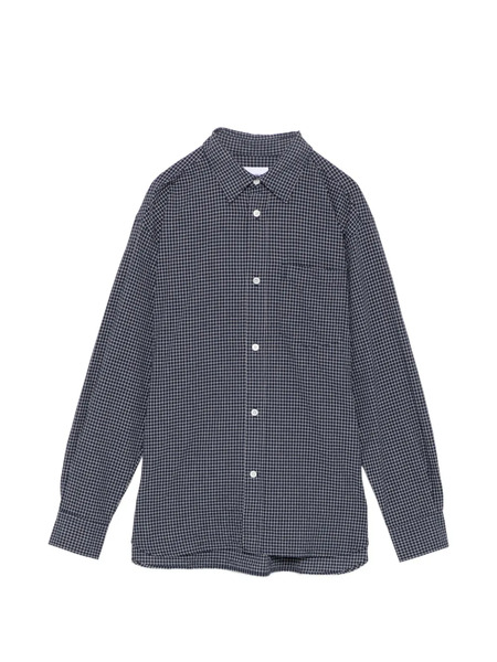  Norse Projects Espevil Check Oversized Shirt - Blue 