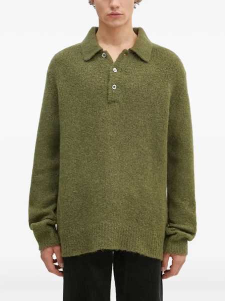  Norse Projects Rasmus Polo-neck Brushed Sweater - Green 