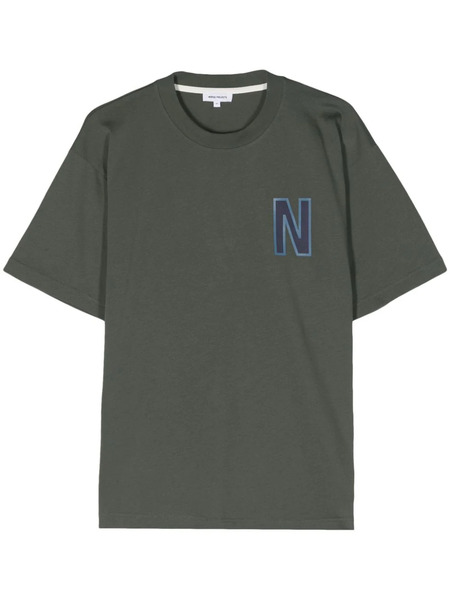  Norse Projects Simon Logo-print T-shirt - Green 