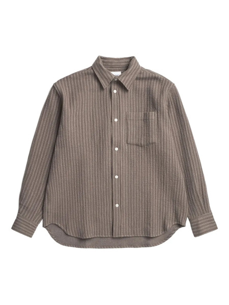  Norse Projects Striped Shirt - Brown 
