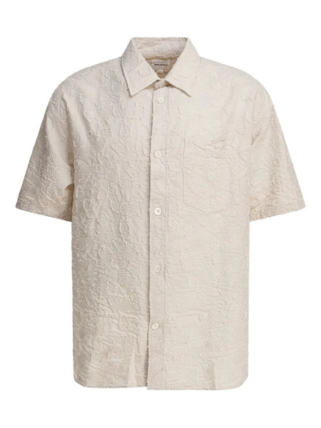  Norse Projects Textured Short-sleeve Shirt - Neutrals 