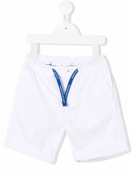  North Sails Kids Logo Drawstring Shorts - White 