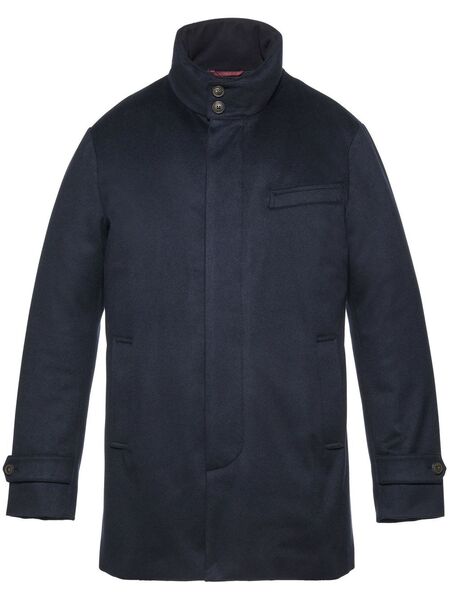  Norwegian Wool Cashmere Down-lined Jacket - Blue 