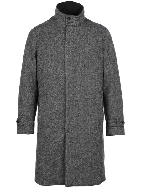  Norwegian Wool Single-breasted Down-filled Coat - Grey 