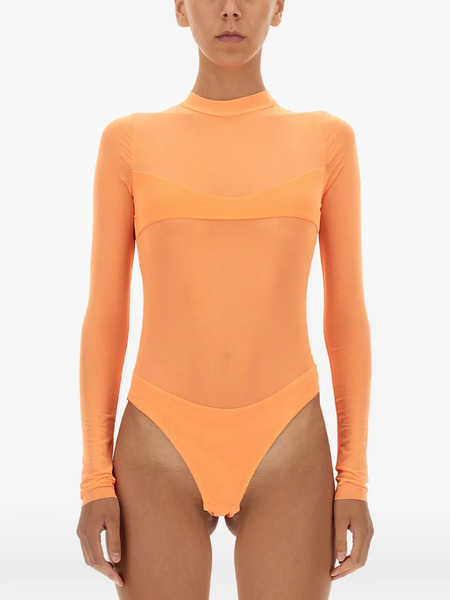  Not After Ten Long-sleeve Bodysuit - Orange 