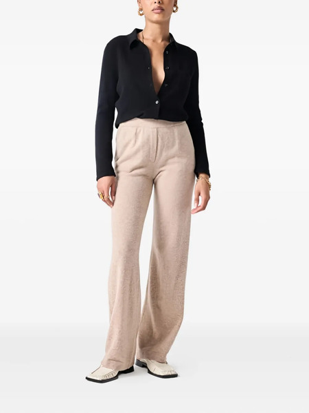  Not Shy Side-pocket Knitted Trousers - Neutrals 