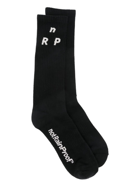  Notrainproof Logo-jacquard Socks - Black 