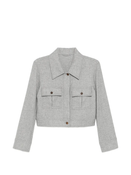  N.peal Cashmere Cropped Jacket - Grey 