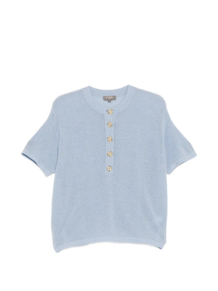  N.peal Open-stitch Top - Blue 
