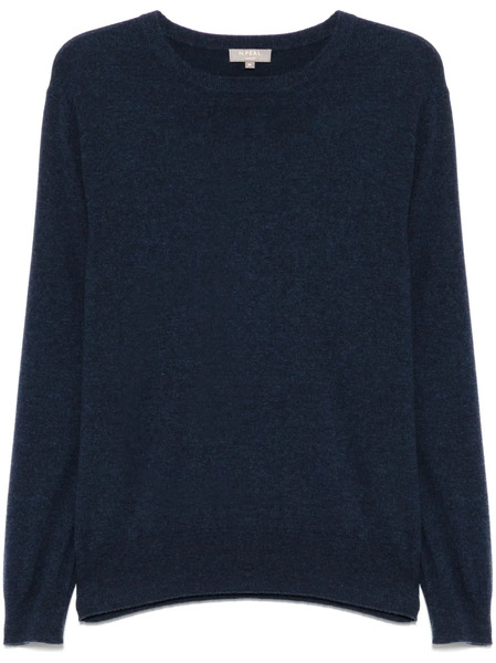  N.peal Oxford Round Neck Jumper - Blue 