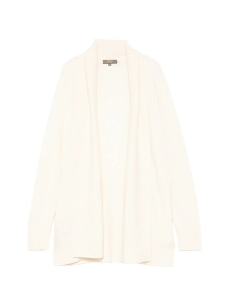  N.peal Rib Placket Cardigan - Neutrals 