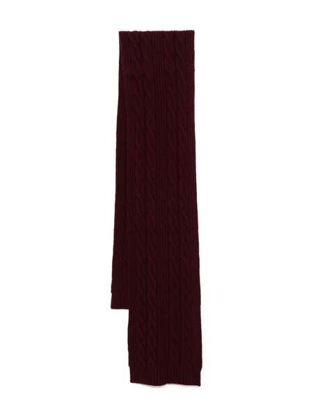  N.peal Ribbed Scarf - Red 