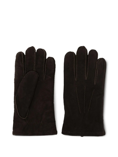  N.peal Suede Gloves - Brown 