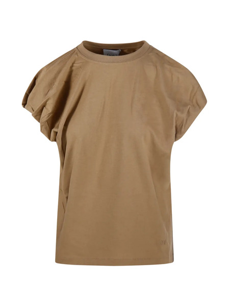  Nude Gathered T-shirt - Neutrals 