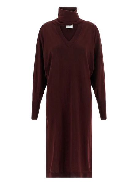  Nude Wool Dress - Red 