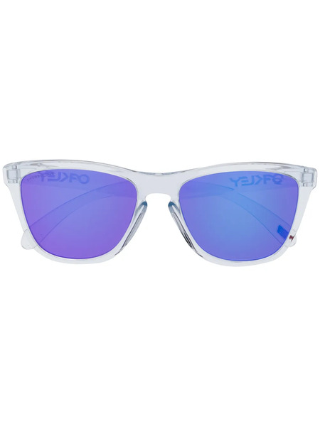  Oakley Transparent Square Frame Sunglasses - White 
