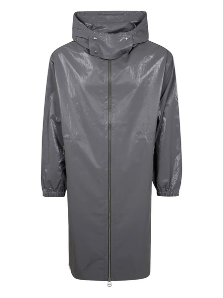  Oamc Hooded Raincoat - Grey 