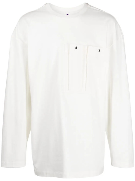  Oamc Logo-patch Sweatshirt - White 